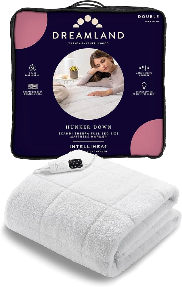 Dreamland Hunker Down Electric Blanket, Double