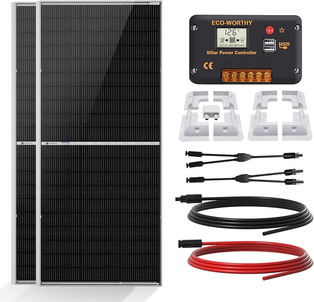 ECO-WORTHY 390W Bifacial 12V Solar Kit