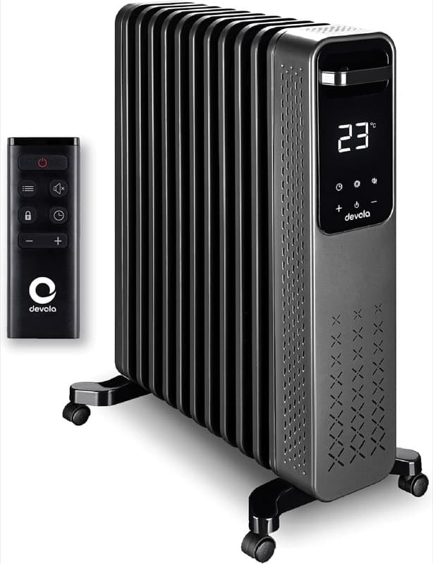 Devola 2.5kW 11-Fin Oil-Filled Radiator
